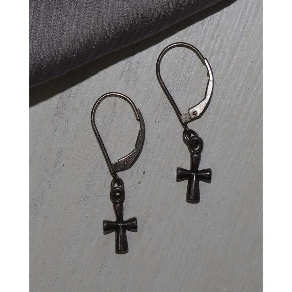 James Avery Jewelry - James Avery 925 St.Teresa Cross Dangle Earrings 2.2G / 1.2in